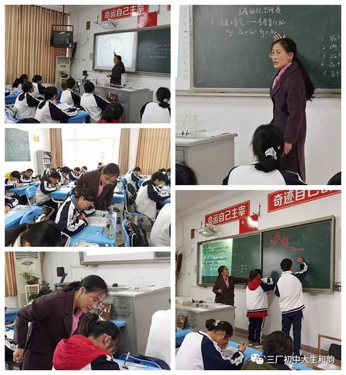 化學審美化教學公益助教行至三廠初中